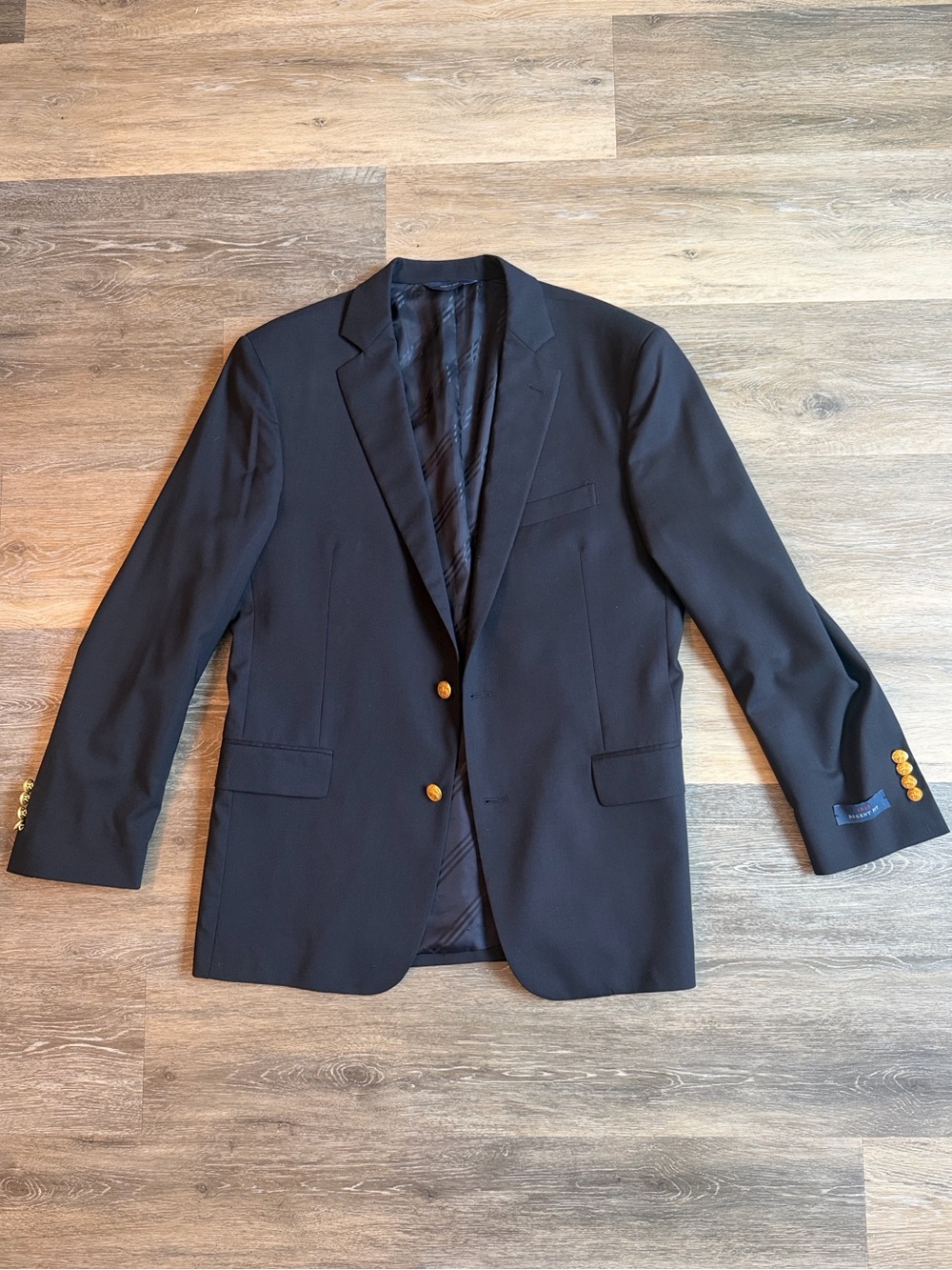 Brooks Brothers Navy Blazer with Gold Buttons